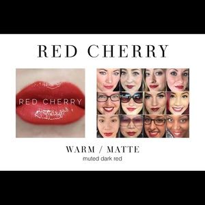 Unicorn color! Red Cherry Lipsense.